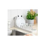 IKEA Tezgah Üstü Bulaşıklık Uzunluk 48 Cm İkea Tabaklık Kaşıklık Krem Renk Plastik Bulaşık Kabı