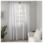 IKEA TIBAST fon perde/2 kanat beyaz - 10396760