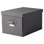 IKEA Tjog Koyu Gri 35x56x30 cm Kapaklı Kutu