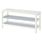 IKEA TJUSIG bank ve ayakkabılık beyaz - 70152702