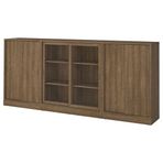 IKEA TONSTAD sürgü kapaklı dolap kahverengi meşe kaplama - 79515044