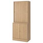 IKEA TONSTAD sürgü kapaklı dolap meşe kaplama - 99515062