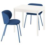 IKEA TONSTAD/KRYLBO mutfak masası takımı kırık beyaz-Tonerud mavi - 59596606