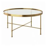 IKEA TORSJÖ orta sehpa altın rengi-cam - 50590406