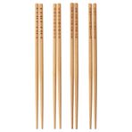 IKEA TREBENT Yemek Çubukları, 4 Çift, Bambu