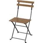 IKEA Tärnö Katlanabilir Sandalye, Siyah-Kahverengi, Mindersiz