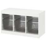 IKEA Trofast 34x44x55 cm Beyaz-Gri Saklama Ünitesi