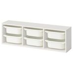 IKEA TROFAST çocuk duvar rafı beyaz - 99575490