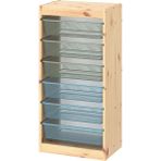 Ikea Trofast Saklama Ünitesi 44 x 30 x 91 cm Çam Gri Mavi Yeşil Dayanıklı Çocuk Odası Organizer