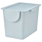 IKEA TRÖSKNING atık ayırma kutusu açık gri-mavi - 00592257