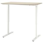 IKEA TROTTEN yüksekliği ayarlanabilen çalışma masası bej-beyaz - 89434127