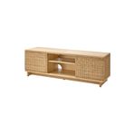 IKEA tv sehpası, rattan, 157x41x49 cm