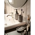 Ikea - Tvalsjön, Porselen Banyo Sıvı Sabunluk Seti 3 Adet Ithal Ürün - Açık Kahve