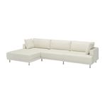 IKEA UPPAKRA 4,5 kişilik kanepe ve uzanma koltuğu Axvall kırık beyaz - 29613042