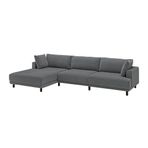 IKEA UPPAKRA 4,5 kişilik kanepe ve uzanma koltuğu Johanneshov koyu gri - 39614084