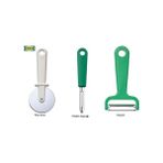 IKEA Uppfylld Pizza Kesici + Uppfylld Yeşil Patates Soyacağı + Uppfylld Yeşil Soyacak 3'lü Set
