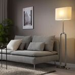 IKEA UPPVIND yer lambası nikelaj kaplama-beyaz - 20437821