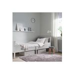 IKEA uzayabilen Çam çocuk karyolası, gri, 80x200 cm Çocuğunuz büyüdükçe karyola da uzatılabilir.