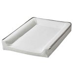 IKEA Vadra 74x48 cm Kılıfı Beyaz Gri Bebek Alt Değiştirme Pedi