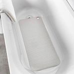 IKEA Vantuzlu Banyo Ayak Kaydırmaz Matı 33X84 Cm Gri Renk Küvet-Duş Içi Kauçuk