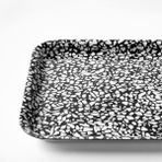 IKEA Varkul Siyah Desenli 28x20 cm Tepsi
