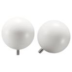 IKEA VASENTLIG perde çubuğu topuzu beyaz - 60624161
