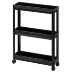 IKEA Vesken - Siyah - 54x18x71 cm Servis Sehpası
