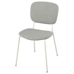 IKEA VIHALS döşemeli sandalye beyaz-tibbleby bej gri - 30592760