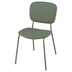 IKEA VIHALS döşemeli sandalye yeşil-tibbleby gri yeşil - 80592767