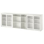 IKEA VIHALS sürgü kapaklı dolap beyaz-cam - 59521215