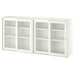 IKEA VIHALS sürgü kapaklı dolap beyaz-cam - 89521209