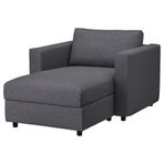 IKEA Vımle Gunnared Orta Gri Uzanma Koltuğu