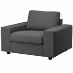 IKEA Vimle Hallarp Gri Tekli Koltuk