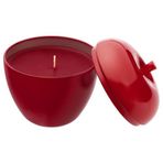 IKEA VINTERFINT metal kutuda kokulu mum kırmızı - 20576096