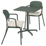IKEA VISINGSÖ masa ve sandalye seti parlak koyu yeşil - 09615532