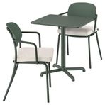 IKEA VISINGSÖ masa ve sandalye seti parlak koyu yeşil - 89615533