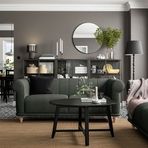 IKEA Viskafors Lejde Gri-Yeşil 2'li Kanepe