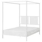 IKEA VITARNA/LURÖY çift kişilik karyola beyaz - 89556326