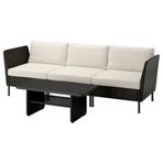 IKEA VITTSKAR bahçe oturma grubu koyu gri - 59591152