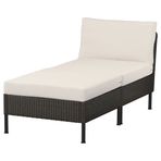 IKEA VITTSKAR bahçe uzanma koltuğu koyu gri - 19591272