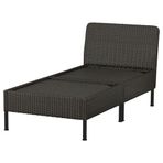 IKEA VITTSKAR bahçe uzanma koltuğu koyu gri - 99591273