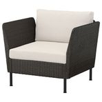 IKEA VITTSKAR tekli bahçe koltuğu koyu gri - 09591036