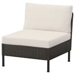 IKEA VITTSKAR tekli bahçe koltuğu koyu gri - 69590982