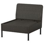 IKEA VITTSKAR tekli bahçe koltuğu koyu gri - 89590981