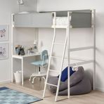 IKEA VITVAL ranza beyaz-açık gri - 69302566