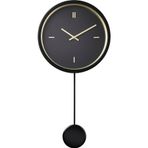 Ikea Yuvarlak Stursk Duvar Saati, Siyah-Altın Rengi, 26 Cm Modern Metal Siyah 26