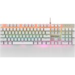 IKG-456 Mekanik Klavye | Blue Switch, 19 Rainbow Led, Full Anti-Ghosting, Mıknatıslı Bilek Desteği - Beyaz