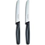 Iki Adet 11 cm Tırtıklı Çelik Bıçak, Dayanıklı ve Kullanışlı Set - Seçenek 1 - Haki