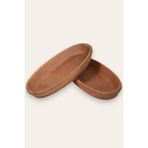 Iki Adet 27X13X4 cm Oval Toprak Balık Güveci, Şık ve Dayanıklı Pişirme Tavası - Seçenek 1