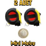 Iki Adet Mini Şerit Metre Anahtarlık, Cep Boy, Pratik ve Şık Tasarım - Seçenek 1
